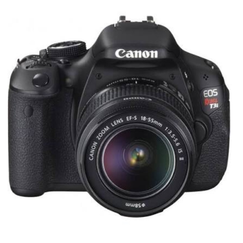 Canon EOS Rebel t2i camera body with 18-55mm lens